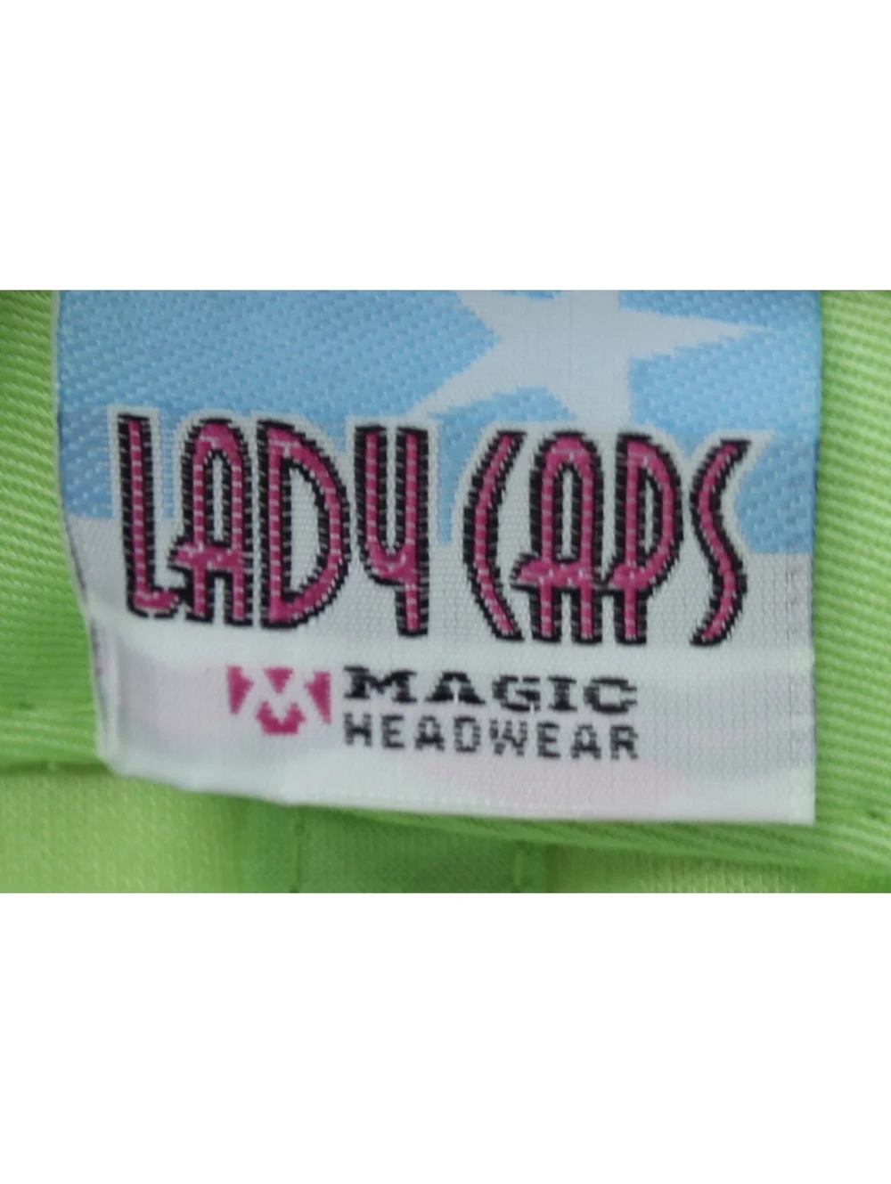 NWOT Lady Caps by Magic Headwear Melon Green Terry Cloth Hat Towel Material Cap